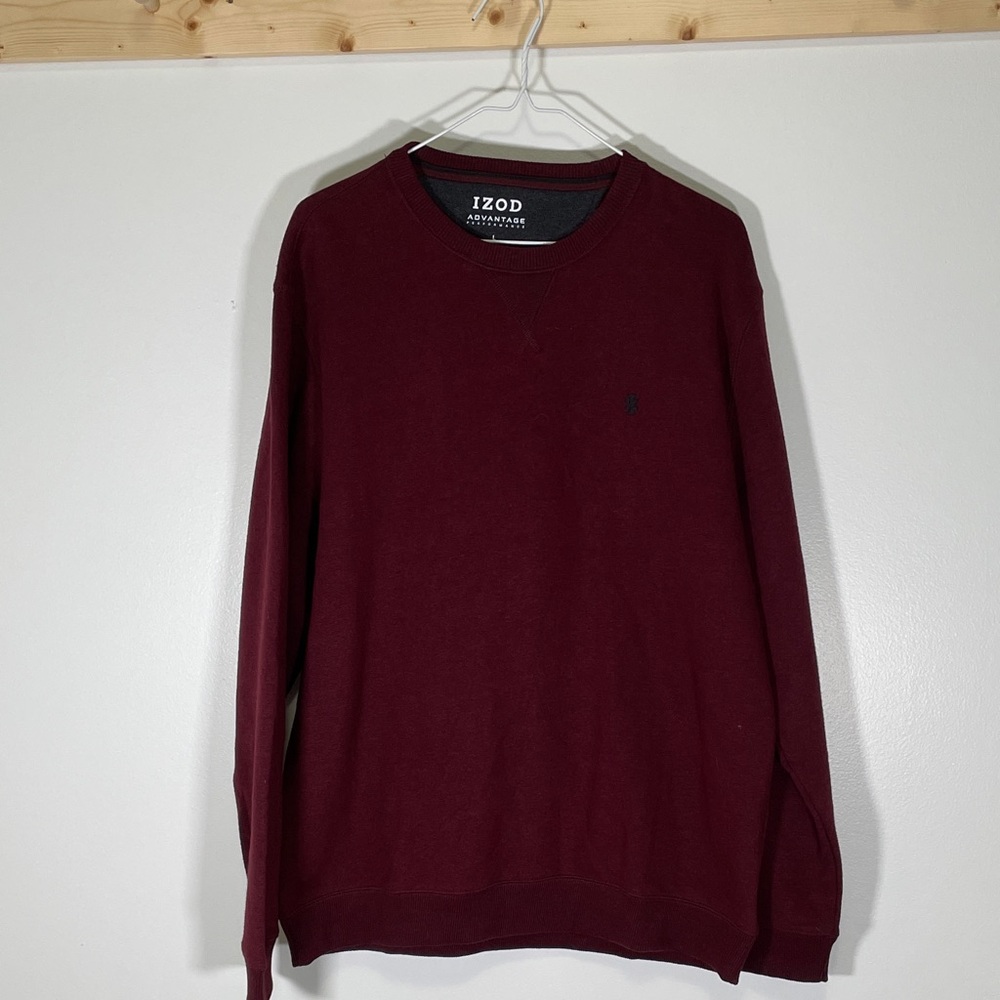 NWT Izod Men's Crewneck Sweater - Burgundy